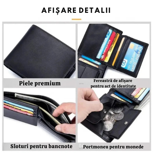 Portofel Slim RFID Atlas