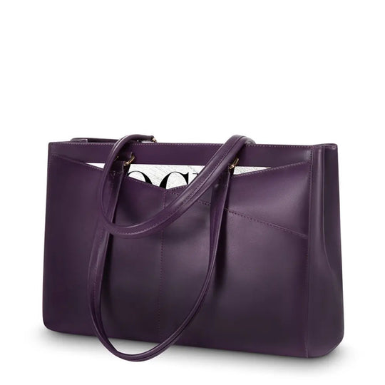 Tote elegant pentru laptop, mov