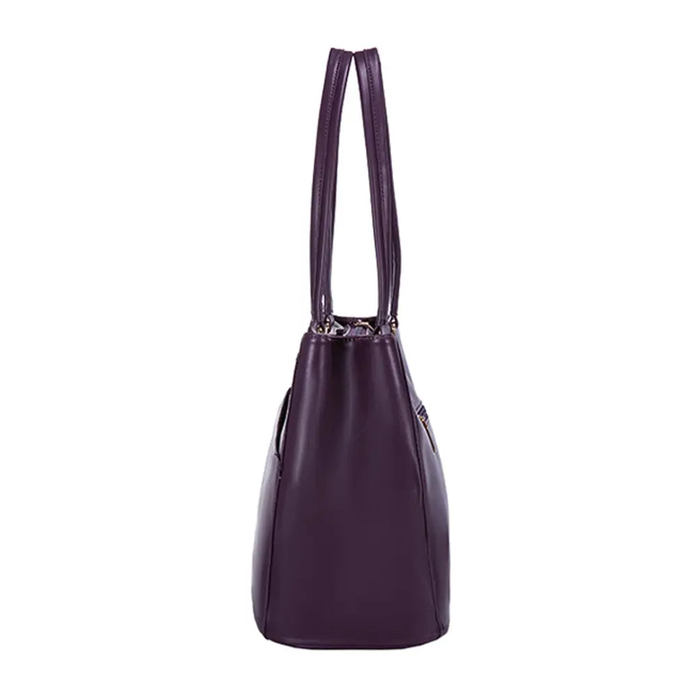 Tote elegant pentru laptop, mov
