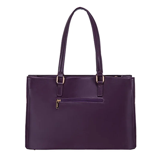 Tote elegant pentru laptop, mov