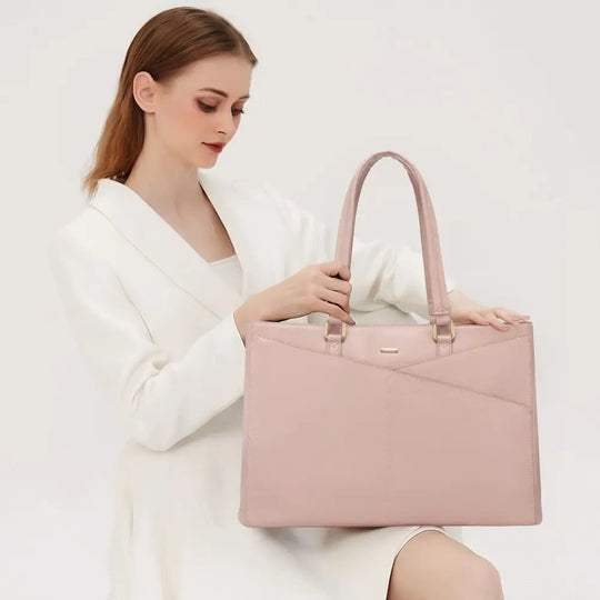 Tote elegant pentru laptop, mov