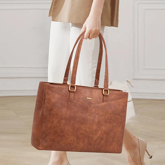 Tote elegant pentru laptop, mov