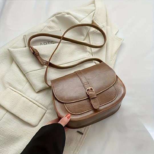 Geantă crossbody Evelyn Classic cu umăr tip saici