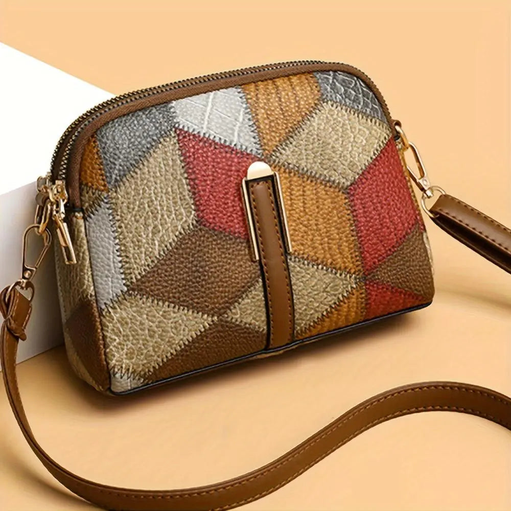 Geantă mini crossbody patchwork Luna