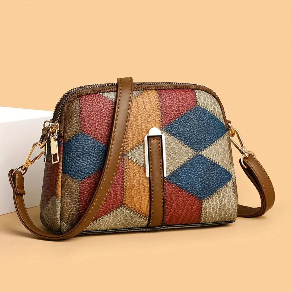 Geantă mini crossbody patchwork Luna