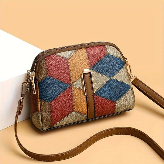 Geantă mini crossbody patchwork Luna