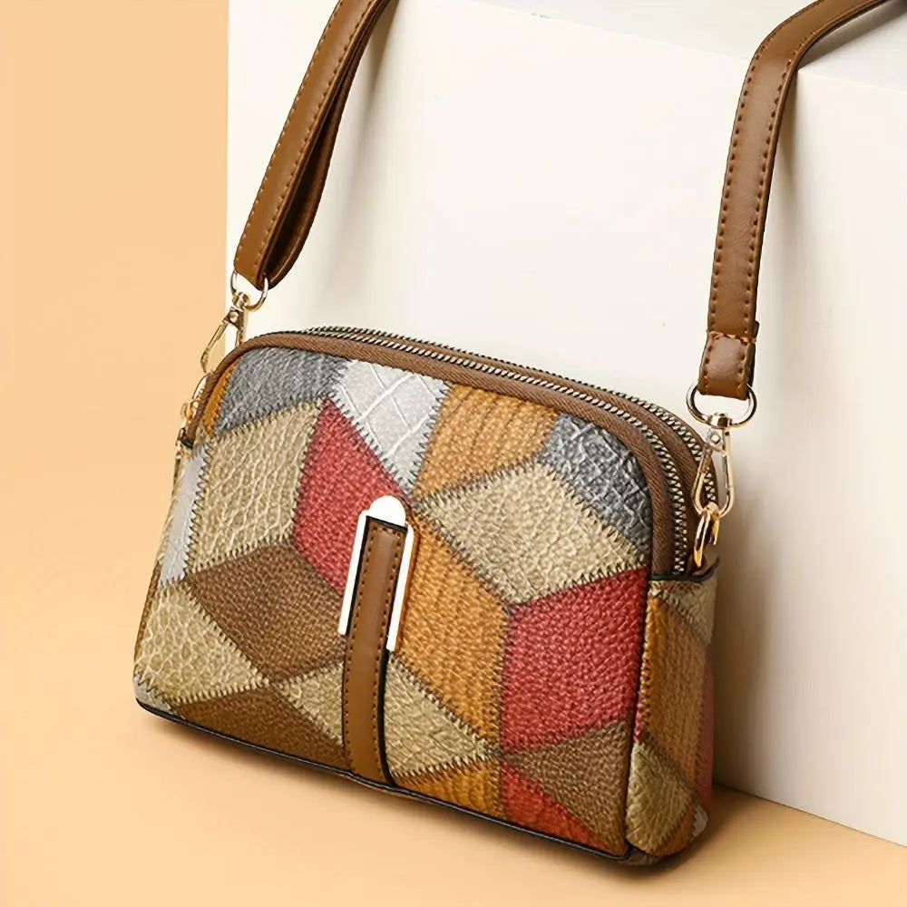 Geantă mini crossbody patchwork Luna
