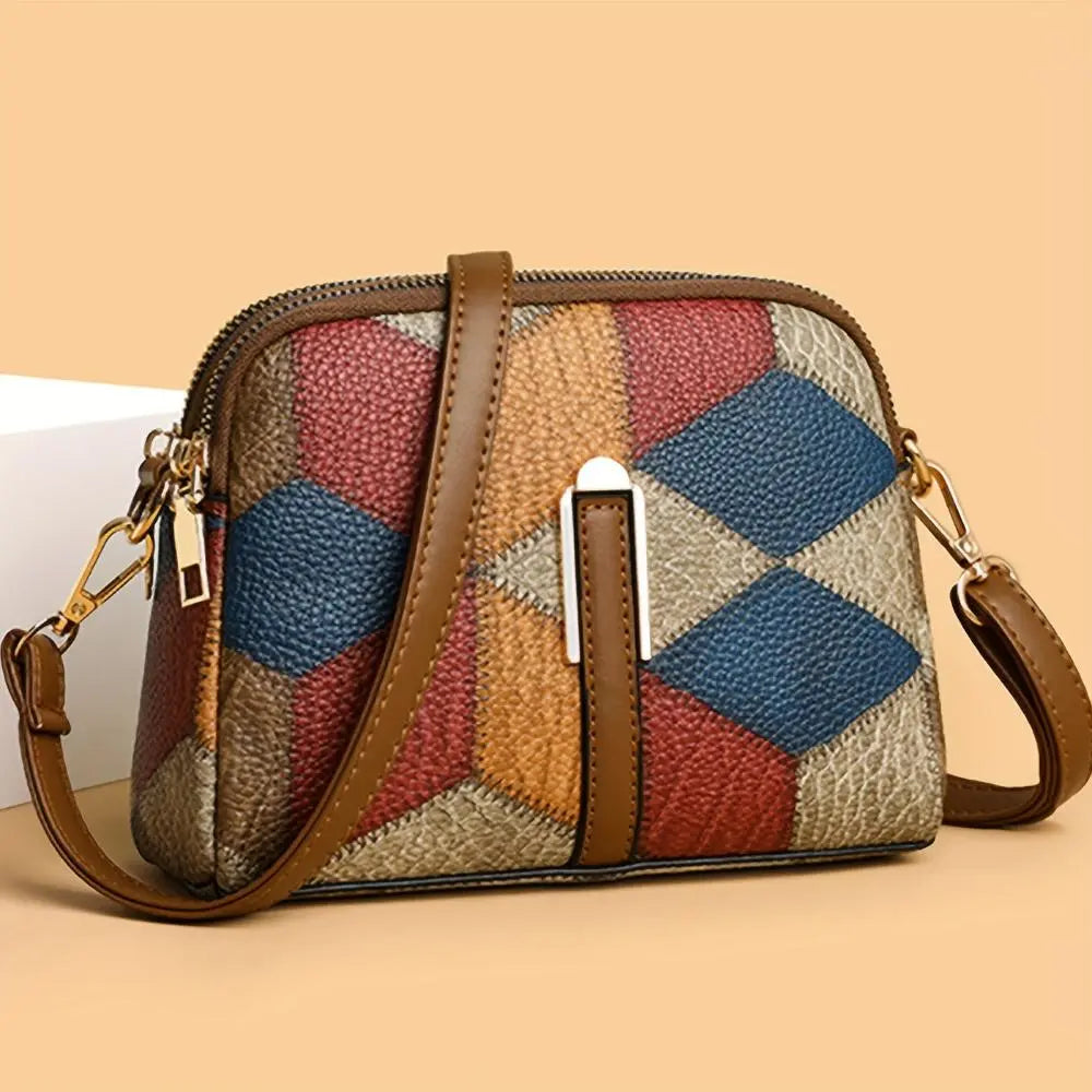 Geantă mini crossbody patchwork Luna