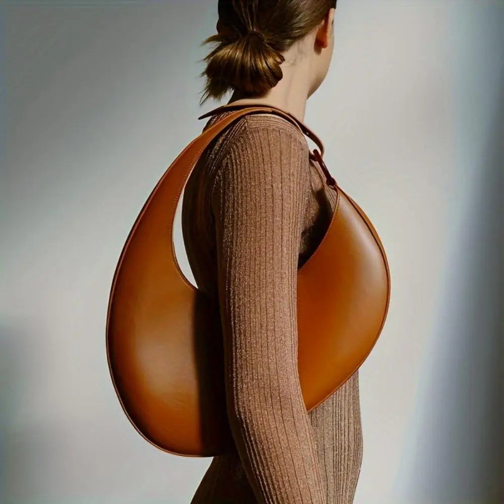 Geantă hobo simplă, de culoare uni - Minimalismul modern al Gracei