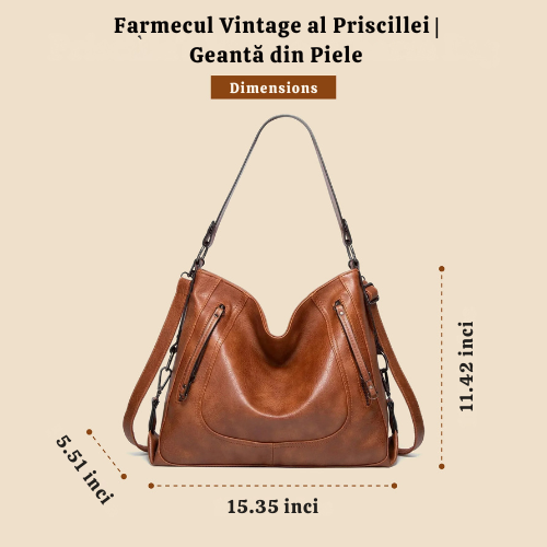 Farmecul Vintage al Priscillei | Geantă din Piele